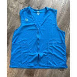 NEW‎ Walmart Employee Vest Ladies XL Blue Full Zip Spark Associate Uniform